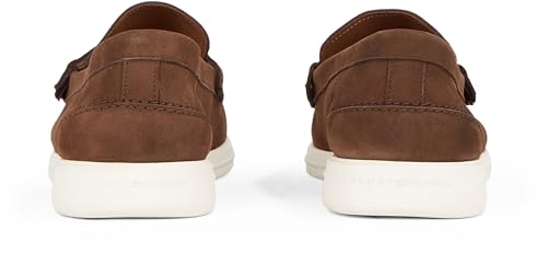 Tommy Hilfiger Mocasines Hombre Nubuck de Piel, Marrón (Legacy Brown), 44