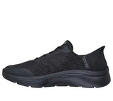 Skechers Go Walk Arch Fit 2.0 Valencia, Zapatillas Mujer, Black Textile/Trim, 38.5 EU