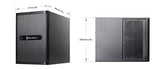 SilverStone SST-DS380 - Carcasa de ordenador de almacenamiento Mini-ITX con puerta, negro