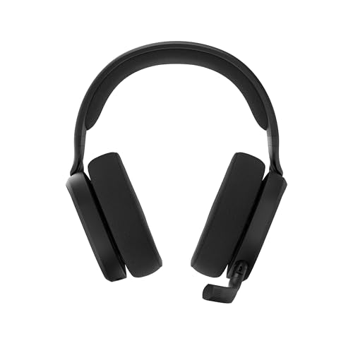 Fractal Design Scape Dark - Auriculares inalámbricos para Gaming en PC - Micrófono Giratorio con Mute y antirruido - hasta 40 Horas de autonomía - Iluminación Ambiental configurable - Negro