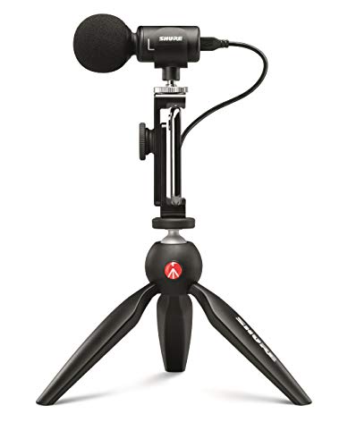 Shure Paquete de vídeo portátil con Cascos SE215 y Kit de vídeo MV88+ con micrófono estéreo Condensador Digital