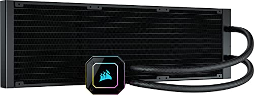 Corsair iCUE H170i ELITE CAPELLIX Refrigeración Líquida de CPU 33 LED RGB CAPELLIX Ultrabrillantes, Radiador 420mm, Tres Ventiladores PWM de Magnética de 140 mm, iCUE COMMANDER CORE Incluido Negro