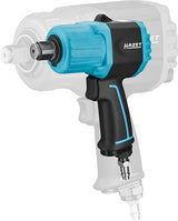 Hazet Llave de impacto 3/4 doble turbo 9013MTT, 1890 Nm de par de liberación, mecanismo de impacto de doble martillo de alto rendimiento, diseño compacto para espacios reducidos