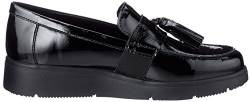 Geox D Arlara A, Mocasines para Mujer, Negro (Black), 40 EU