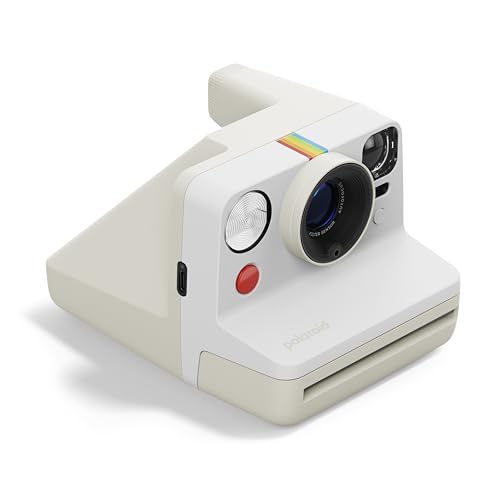 Polaroid - Now Gen 3 - Cámara instantánea - Paquete de cámara + película en Color (16 Fotos) Blanco (6561)
