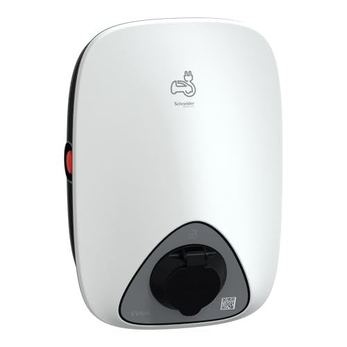 Schneider Electric EVLINK Home Smart Wallbox 11KW - Enchufe T2, estación de carga para vehículos eléctricos, Works with Wiser, detección de 6 mA, IP55, IK10