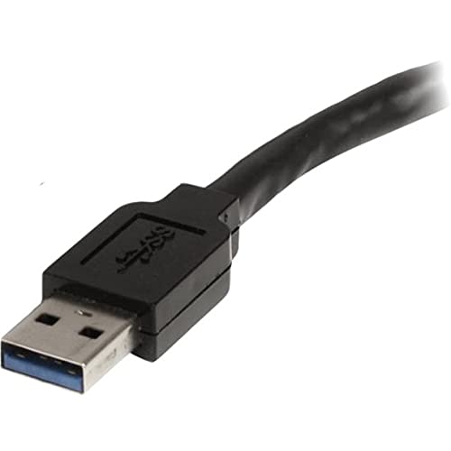 StarTech.com Cable Extensor Alargador USB 3.0 SuperSpeed Activo de 10m, USB A Macho a Hembra, Negro