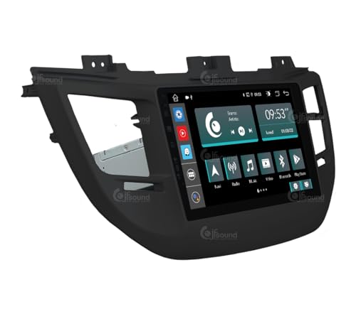 Radio de Coche para Hyundai Tucson Negro Android GPS Bluetooth WiFi USB Dab+ Touchscreen 9" 8core Carplay AndroidAuto