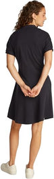 Tommy Hilfiger Vestido Tipo Polo Mujer Lyocell Fit & Flare, Negro (Black), XXL