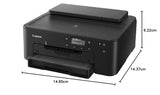 Canon Pixma TS705a Impresora Compacta, Sistema de Inyección de Tinta, Impresión, Copia, WiFi, Conectividad Inalámbrica, Cartuchos XL, Capacidad 350 Hojas, Impresión a Doble Cara Automática, Negro