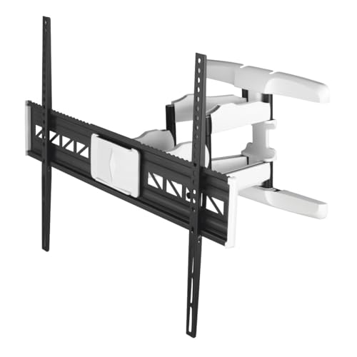 Hama Soporte de Pared para TV (3 articulaciones, 90 Pulgadas, VESA 800 x 600, LCD/LED, para TV, Montaje en Pared, Giratorio 120 Grados, Inclinado, Acero, Capacidad de Carga máxima de 75 kg, bisagras