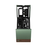 Fractal Design Terra Jade - Wood Walnut Front Panel - Small Form Factor - mITX Gaming Case – PCIe 4.0 Riser Cable – USB Type-C - Anodized Aluminum Panels