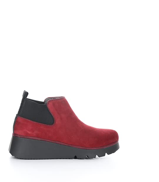 FLY London Boots, Botas Estilo Chelsea Mujer, Red, 41 EU