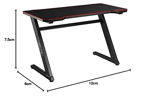 OPLITE Tilt Gaming Desk - Escritorio de juego con alfombrilla de ratón integral, tapa de doble grosor de 25 mm, patas ajustables.