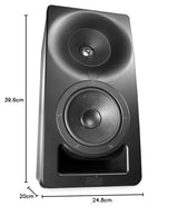 Kali Audio - SM-5-C Monitor de Estudio pasivo de 3 vías, Altavoz de Alto Rendimiento, woofer de 5 Pulgadas, Rango Medio de 4 Pulgadas, tecnología de transducción Profesional, Negro