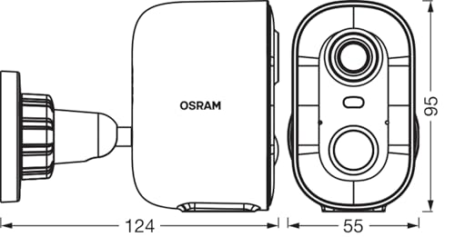 OSRAM SMART+ WIFI OUTDCAMERA BATTERY SOLAR White