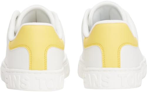 Tommy Jeans Tjw Logo Outsole Sneaker ESS En0En02703, Parte Superior Baja Mujer, Yellow (Yellow Dahlia), 37 EU