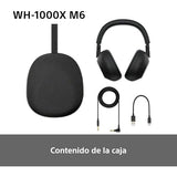 Sony WH-1000XM6 Auriculares Bluetooth inalámbricos con Noise Cancelling, Sonido de Alta resolución, cómodos, diseño Plegable, Estuche Resistente, 30 Horas de batería, iOS y Android - Azul Medianoche