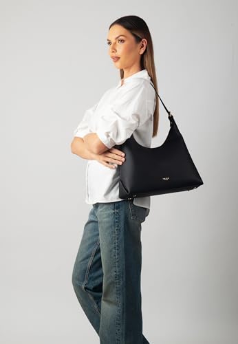 Carlheim, Gotland Genuine Leather collection, Vera Genuine Leather Handbag (Black)