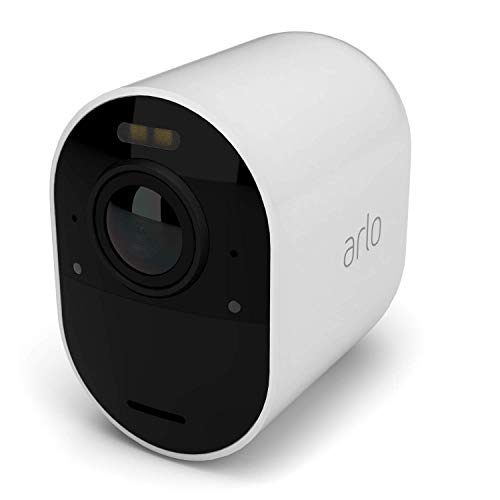 Arlo Ultra 2 Camara de Vigilancia WiFi Exterior 4K, Camara de Vigilancia WiFi Interior, Sensor de Movimiento, Alarmas Para Casa, Visión Nocturna Color, Prueba Arlo Secure Incluida , 3 Cámaras, Blancas
