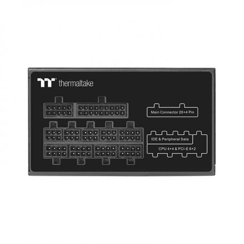 Thermaltake Toughpower PF1 750W | Fuente de alimentación para PC ATX | 80 Plus Platinum | Totalmente Modular | Ventilador silencioso de 140 mm | Certificación UE | Negro