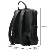 Moleskine Mochila Colección Classic en Cuero, Mochila para PC compatiblecon Tablet, Laptop iPad hasta 15", Dimensiones 32 x 42 x 11 cm, Negro