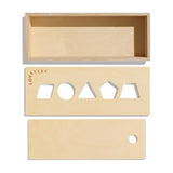 Lovevery | El Juego de Bloques | Bloques de Construcción y Piezas de Madera Maciza + Caja de Almacenaje de Madera, se Convierte en un Coche de Tracción, 70 Piezas, 20+ Actividades, Edad 12+ Meses