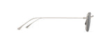 Maui Jim Mekala Sunglasses, Matte Silver, 48-21-145 Unisex Adulto
