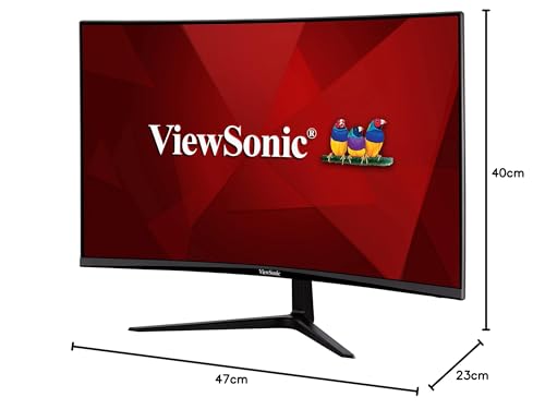 ViewSonic VX3219-PC-MHD Monitor Gaming Curvo FHD de 32", 240 Hz, 1 ms, sincronización adaptativa, Dos Altavoces Integrados, 2 HDMI, DisplayPort