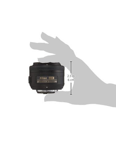 Nikon AF-S Nikkor - Objetivo con Montura para Nikon (35 mm, f/1.8, DX), Color Negro