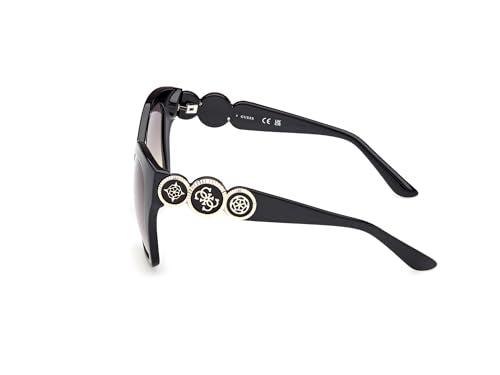 Guess Gu00197 Gafas, 05b Shiny Black, 55/20/140 para Mujer