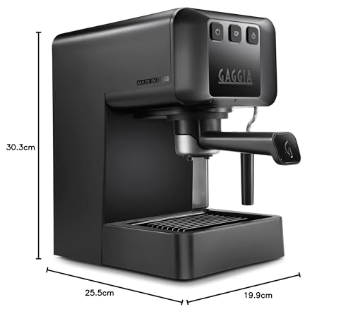 Gaggia EG2109 Black, Cafetera Espresso Manual para Café Molido o Monodosis, sistema POD para Espressos Cremosos con Monodosis, Preinfusión Automática, Nuevo Modelo 2023, 100% Made in Italy