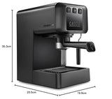 Gaggia EG2109 Black, Cafetera Espresso Manual para Café Molido o Monodosis, sistema POD para Espressos Cremosos con Monodosis, Preinfusión Automática, Nuevo Modelo 2023, 100% Made in Italy