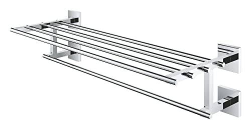 Grohe Start Cube QuickFix - Barra para toallas múltiple, cromo, para atornillar con QuickScrew, no pegamento, ref. 41099000