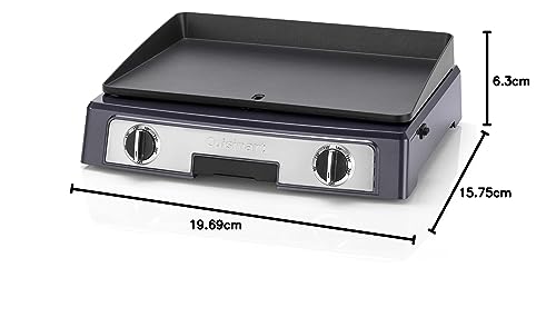 CUISINART PL60BE Plancha eléctrica Independiente 2200 W Negro, Plata, Acero Inoxidable