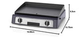CUISINART PL60BE Plancha eléctrica Independiente 2200 W Negro, Plata, Acero Inoxidable