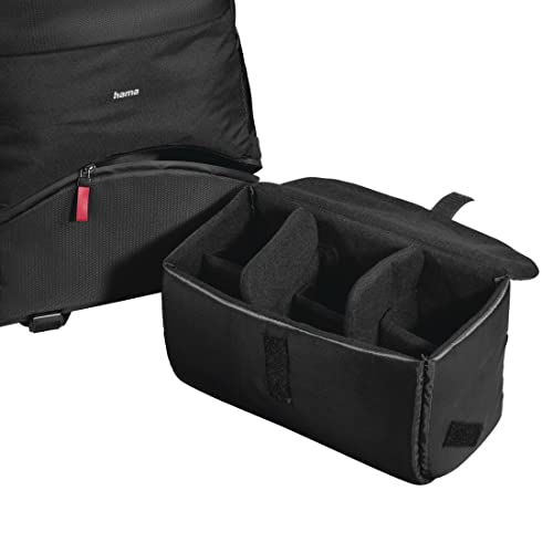 Hama Mochila unisex Matera para cámara (paquete de 1), Black, 30 x 14 x 35 cm, 30 cm x 14 cm x 35 cm