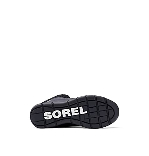 Sorel Explorer Carnival Waterproof, Botas de Invierno para mujer, Black X Sea Salt, 36.5 EU