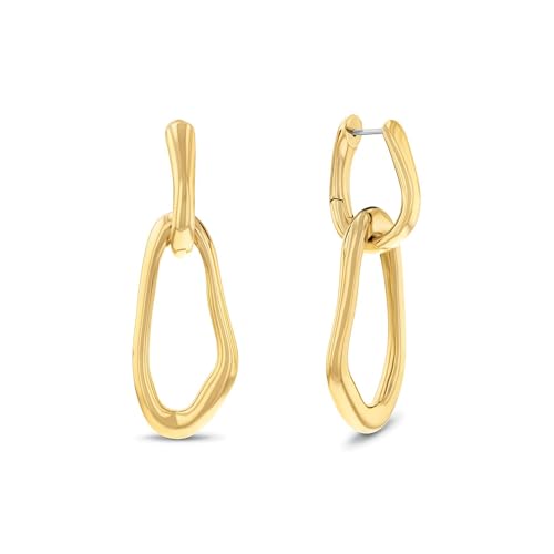 Calvin Klein Pendientes Colgantes para Mujer Colección CK STATEMENT LINKS en Oro Amarillo - 35000750