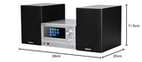 Kenwood M-7000S-S - Microcadena Color Plata, con Bluetooth, USB, CD y en Radio Dab + o FM