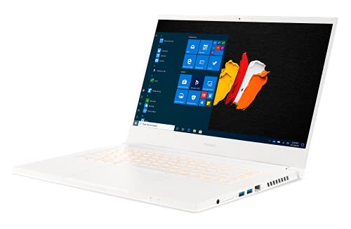 Acer ConceptD 3 CN315-72G - Ordenador Portátil 15.6" Full HD IPS, Laptop (Intel Core i5-10300H, 8GB RAM, 512GB SSD, NVIDIA GeForce GTX 1650, Windows 10 Home), PC Portátil Blanco - Teclado QWERTY