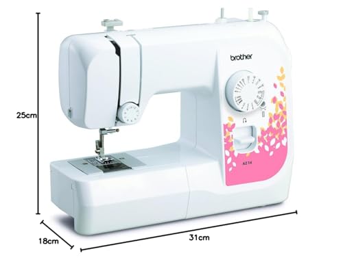 Brother Máquina de Coser, Plástico Metal, Blanco, Rojo, 14 Stiche
