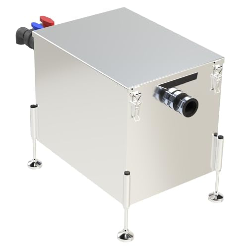 SFA Sanigrease T 40 - Bandeja de Grasa (inmersión en Restaurante), Volumen 39 L, Bandeja sobre 4 pies, Cesta de pelado extraíble – compacta – 55 x 40,8 x 48,4 cm