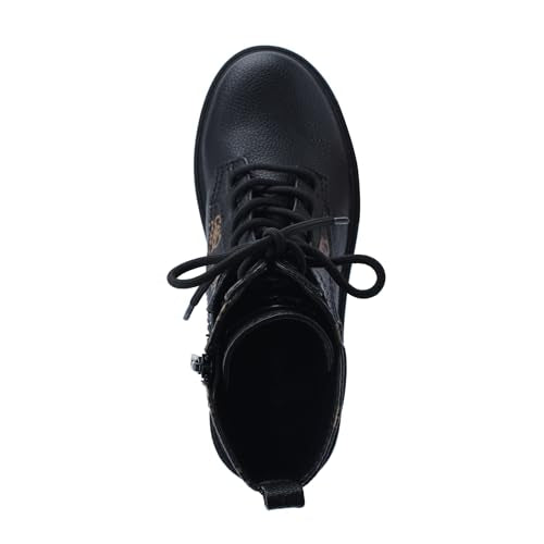 GUESS Women's Orana Combat Boot, negro marrón, 39 EU
