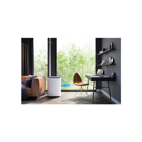 AEG AXP26U338CW Aire Acondicionado Portátil ChillFlex Pro - Función Frío, Deshumidificador y Ventilador - 9000BTUs, R290, 30-40m2, Mando, Temporizador, Filtro Anti Bacteriano, Silencioso - Blanco