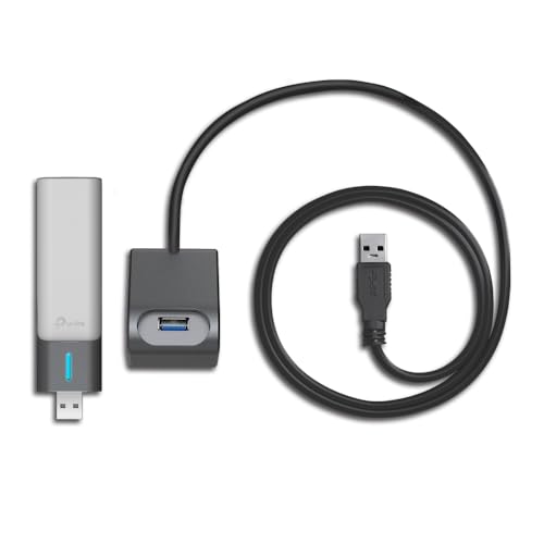 【2024 Nuevo】 TP-Link Archer TX50UH | Adaptador USB inalámbrico de Alta Ganancia | Wi-Fi6 AX3000| Cobertura más Amplia | USB3.0 | Juego de Menor latencia| Compatible con windows11