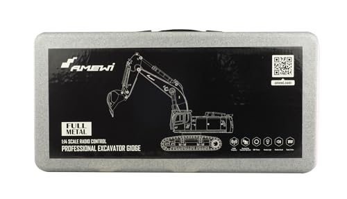 Amewi 22651 G106E Excavadora de Metal sólido 1:14 RTR
