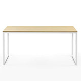 Zinus Jennifer Mesa de escritorio 160x61x74 cm - Mesa de estudio moderna de metal y madera - Mesa de ordenador - Marrón y blanco
