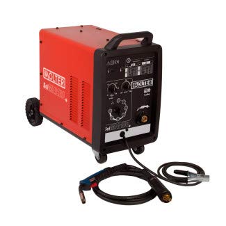 Solter SOLMIG 180 - Máquina de Soldadura MIG/MAG 180A, Versátil para Acero, Inoxidable y Aluminio, Portátil y Robusta, Control Preciso y Temporizador para Soldadura por Puntos