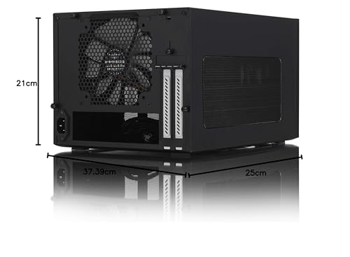Fractal Design Node 304, Caja de Ordenador de sobremesa para Mini ITX (USB 3.0, 6 Compartimentos internos), Negro